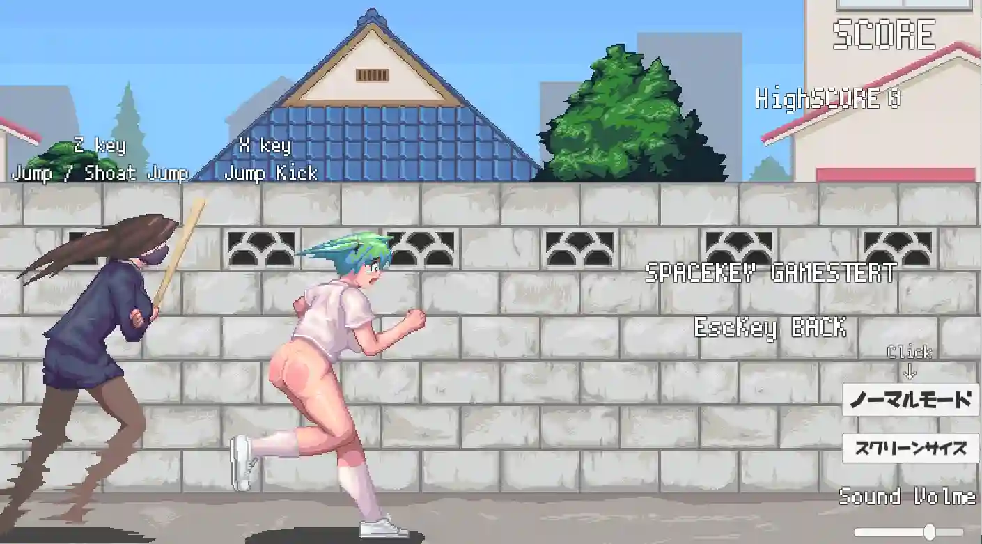 [ACT游戏/全动态]忍者少女的修行-逃跑吧にんじゃ修行～走り込み～100M