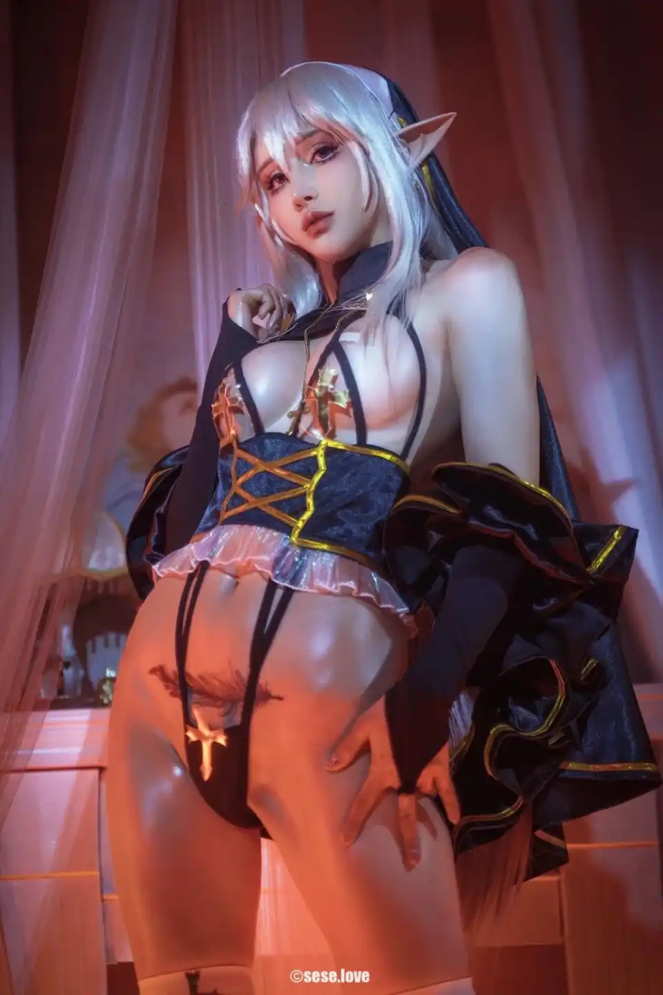 网红博主@鹿八岁baby颜值长腿女神COS二次元写真合集